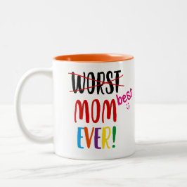 Beste (schlechteste) Mama überhaupt Zweifarbige Tasse