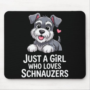Beste Schnauzer-Kunst für Frauen Mädchen Kinder Mi Mousepad