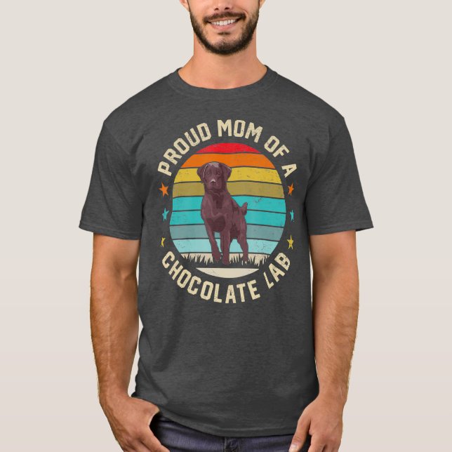 Beste Schokolade Labrador Mama Hund Lover Brown La T-Shirt (Vorderseite)