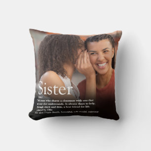 Beste Schwester der Welt Definition Modern Lustige Kissen