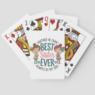 Beste Schwester Design – Kunst, die Schwesternscha Spielkarten