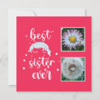 Beste Schwester-Fotovorlage