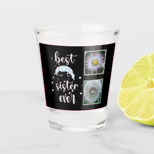 Beste Schwester-Fotovorlage Schnapsglas