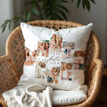 Beste Schwester je Sister Script Herz Foto Collage Kissen<br><div class="desc">Geben Sie Ihrer Schwester ein Geschenk, das sie für immer mit unserer besten Schwester, einem Schwesterskripten Herz Foto Collage Kissen schenken wird. Dieses denkwürdige Kissen verfügt über ein 8-Foto-Collage-Layout, mit dem Sie Ihre Lieblingsstifte gemeinsam präsentieren können. Das stilvolle "Sister"-Skript und das Herzdesign sind wunderschön in der Mitte platziert und machen...</div>
