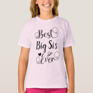 Beste Schwester je Typografie Modernes Skript T-Shirt