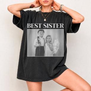 Beste Schwester Maßgeschneidertes Foto-Shirt Perso T-Shirt