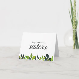 Beste Schwester-Pregnancy-Ankündigungskarte Karte