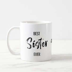 Beste Schwester überhaupt Einfache weiße Tasse