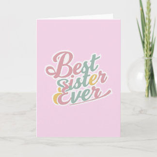 Beste Schwester überhaupt Karte
