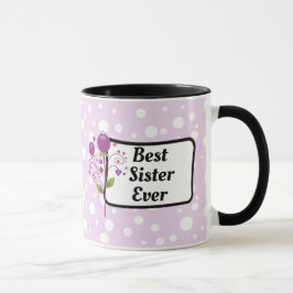 Beste Schwester-überhaupt lila Kaffee-Tasse Tasse