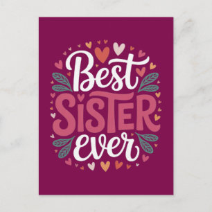 Beste Schwester überhaupt Postkarte