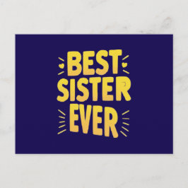 Beste Schwester überhaupt  Postkarte