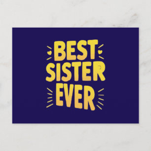 Beste Schwester überhaupt  Postkarte