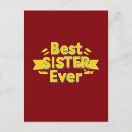 Beste Schwester überhaupt Postkarte