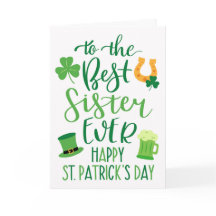Beste Schwester überhaupt zum St. Patrick's Day