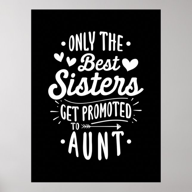 Beste Schwester wird zur Tante geworben Poster (Vorne)