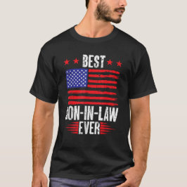 Beste Schwiegerfahne je US-Flagge Vintag T-Shirt