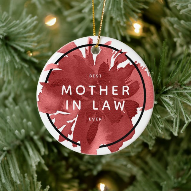 Beste Schwiegermutter, die je an einem Geschenk vo Keramik Ornament (Baum)