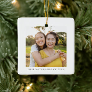 Beste Schwiegermutter Foto Personalisiert Keramikornament
