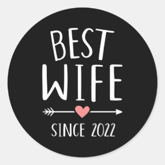 Beste seit 2022 für 1. Hochzeitstag Runder Aufkleber