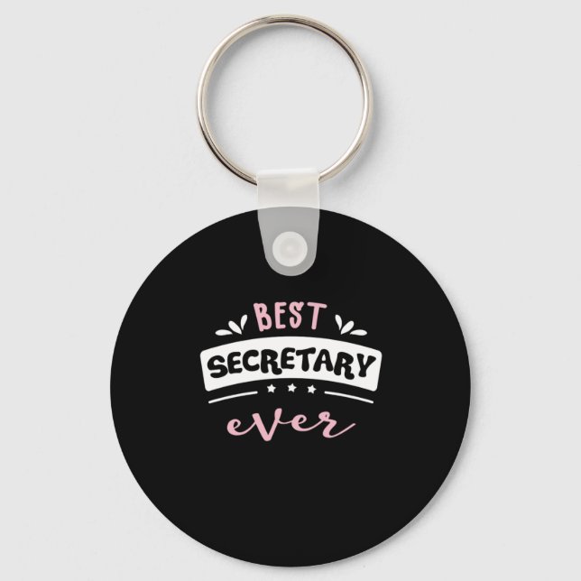 Beste Sekretärin je Geschenk Idee Schlüsselanhänger (Vorderseite)