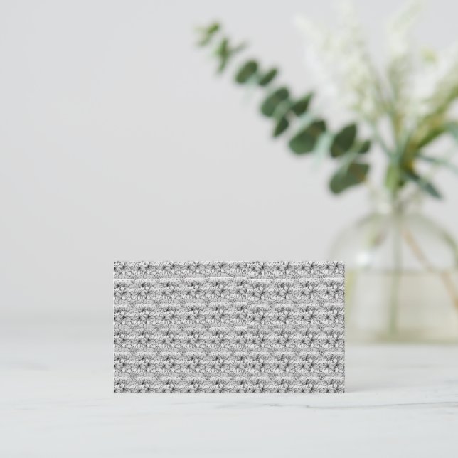 Beste silberne Blume 3,5 Zoll x 2 Zoll flache Note Mitteilungskarte (Stehend Vorderseite)