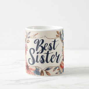 Beste Sister-Blume Kaffeetasse