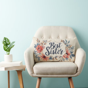 Beste Sister-Blume Lendenkissen