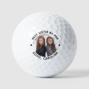 Beste SISTER Par Personalisierten Foto Golfplätze Golfball