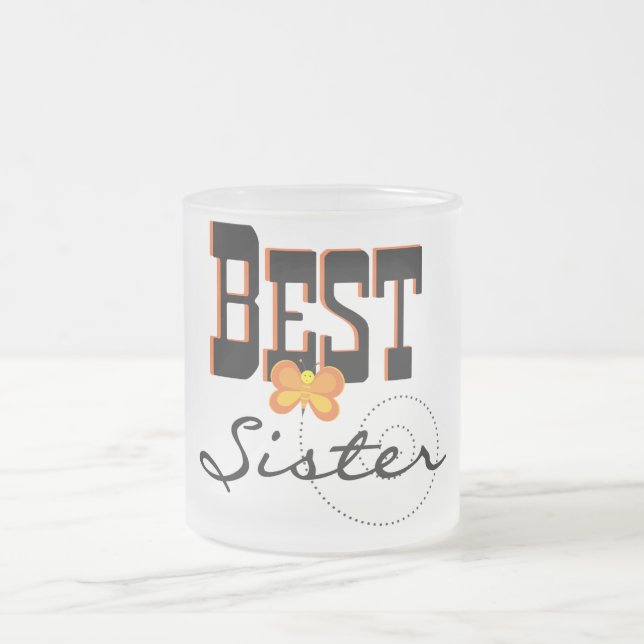 Beste Sister-T - Shirt und Geschenke Mattglastasse (Mittel)