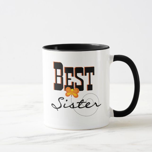 Beste Sister-T - Shirt und Geschenke Tasse (Rechts)