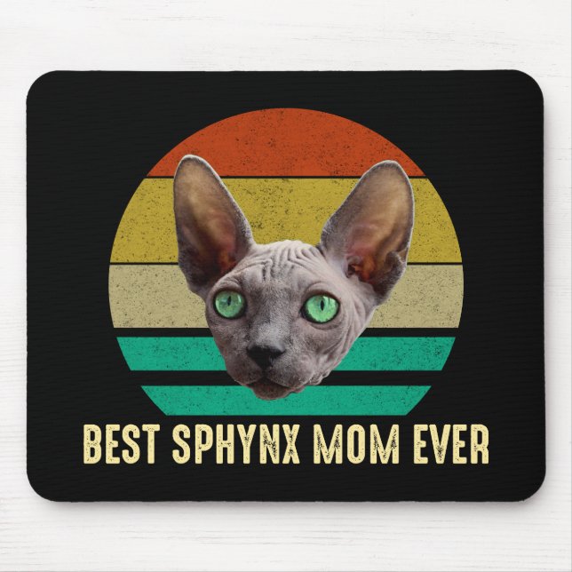 Beste Sphynx-Mama je Mousepad (Vorne)