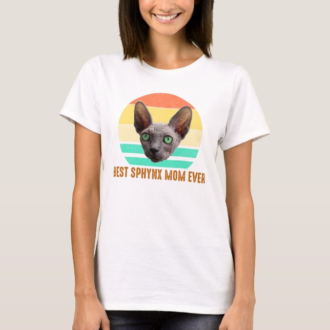 Beste Sphynx-Mama je T-Shirt (Vorderseite)