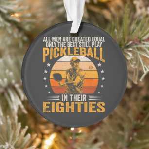 Beste spielen Pickleball in ihren Achtzigern Ornament