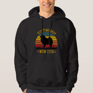 Beste Spitz Mama Ever Funny Mama Grafisches Pomera Hoodie