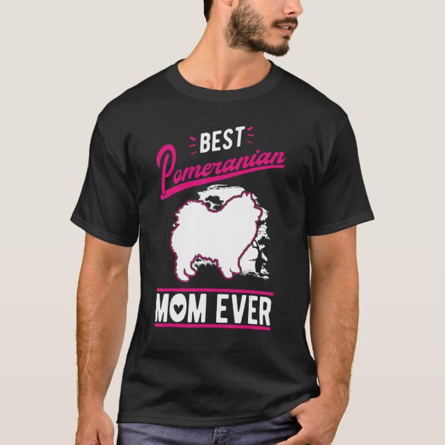 Beste Spitz Mama je T-Shirt (Vorderseite)