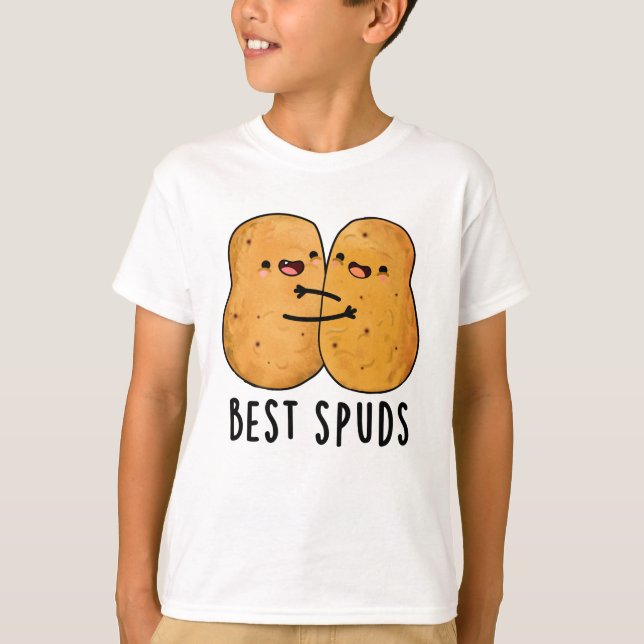 Beste Spuds Funny Best Buddies Potato Pub T-Shirt (Vorderseite)