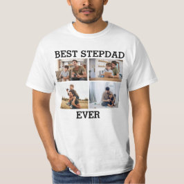 Beste Stepdad je Vater Daddy FotoCollage T-Shirt