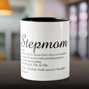 Beste Stiefmutter aller Zeiten, Definition Stiefmu Zweifarbige Tasse
