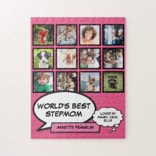 Beste Stiefmutter der Welt 12 Foto Pink Modern