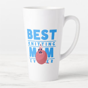 Beste strickende Mutter überhaupt, strickende Mutt Milchtasse
