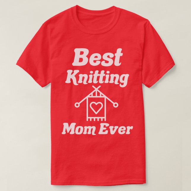 beste Strickmutter je18 T-Shirt (Design vorne)