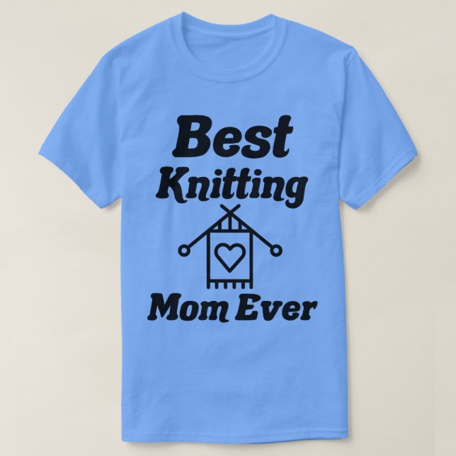 beste Strickmutter je19 T-Shirt (Design vorne)