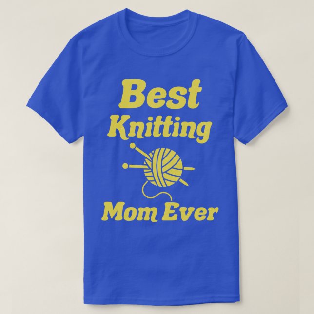 beste Strickmutter je39 T-Shirt (Design vorne)