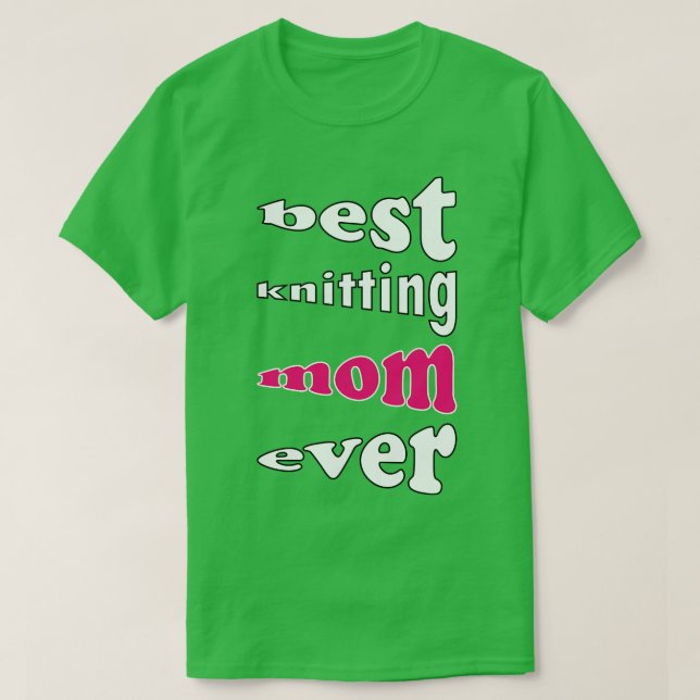 Beste Strickmutter je 483 T-Shirt (Design vorne)