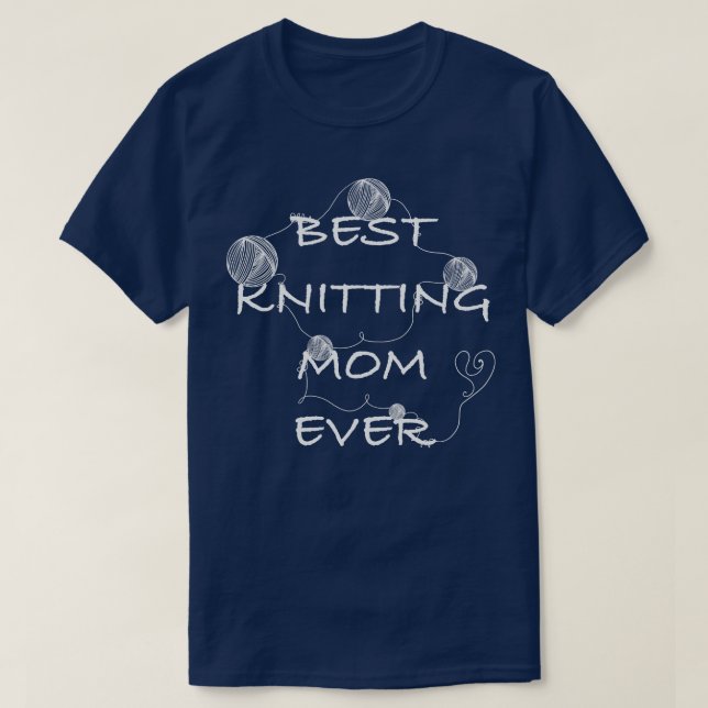 Beste Strickmutter je 4 T-Shirt (Design vorne)