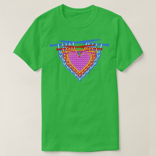 Beste Strickmutter je Sticker 7 T-Shirt (Design vorne)