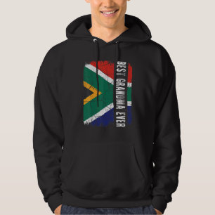Beste südafrikanische Oma überhaupt Afrika-Flagge Hoodie
