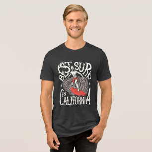 Beste Surfspots in Kalifornien – Retro-Surf-T-Shir Tri-Blend Shirt