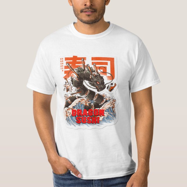 beste Sushi für Drachen  T-Shirt (Vorderseite)